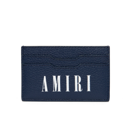 Amiri Logo Leather Card Holder