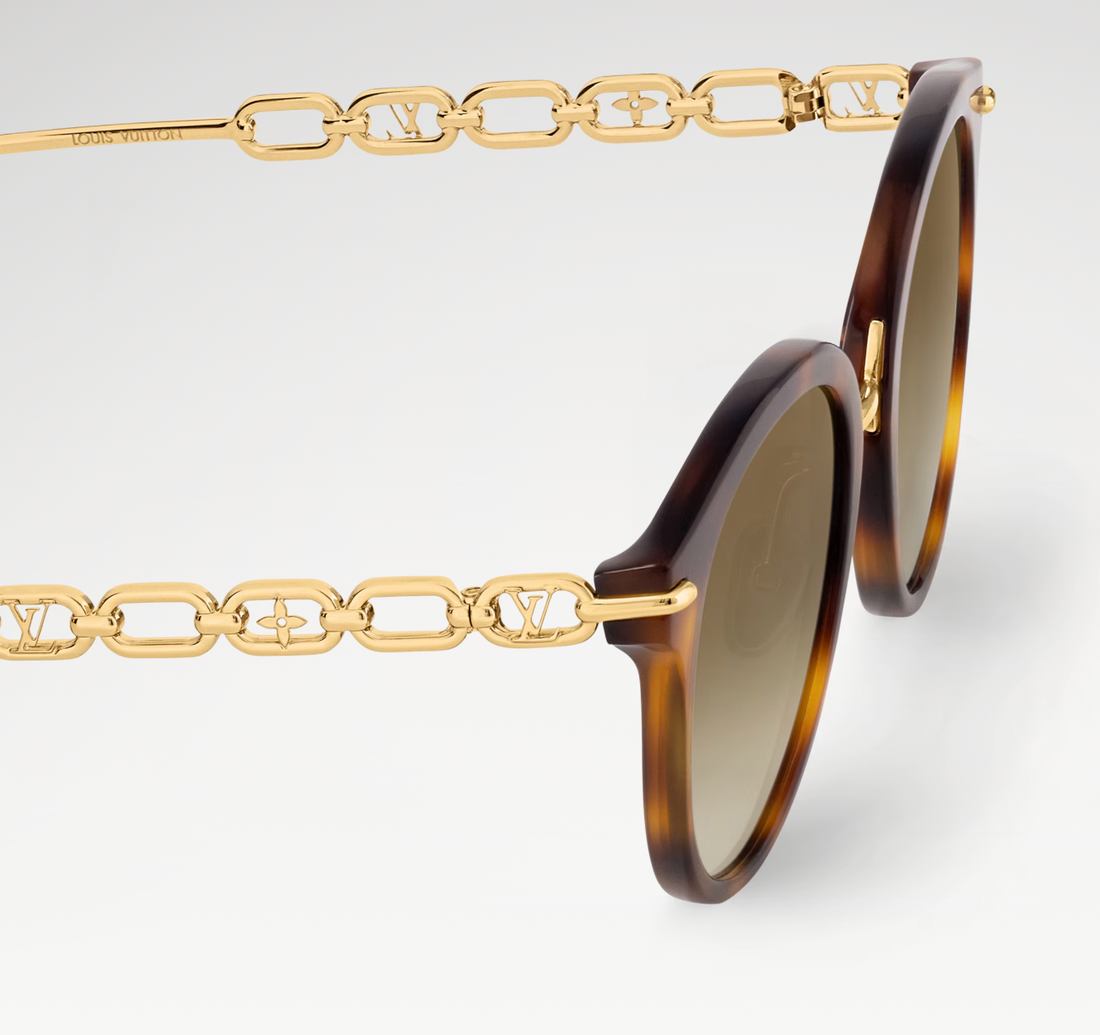 Louis Vuitton Chain Two Round Sunglasses
