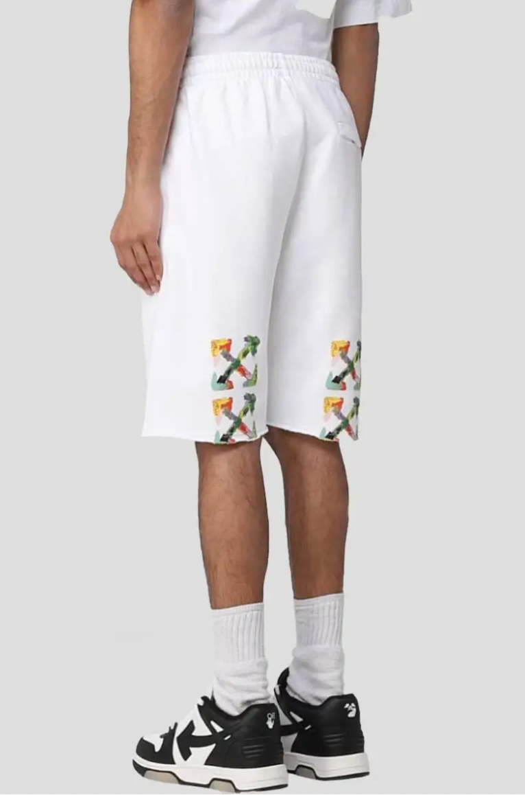 Off-White Brushed Arrow Sweatshorts