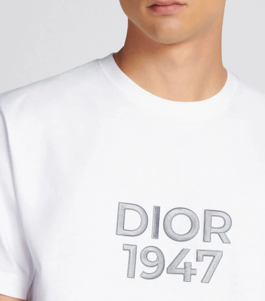 Dior 1947 Logo Embroidery T-Shirt