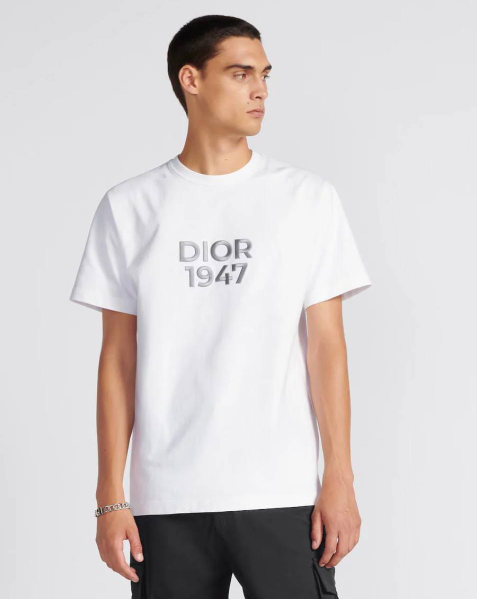Dior 1947 Logo Embroidery T-Shirt