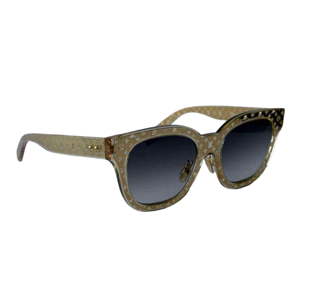 Louis Vuitton Gold Metal Frames Sunglasses