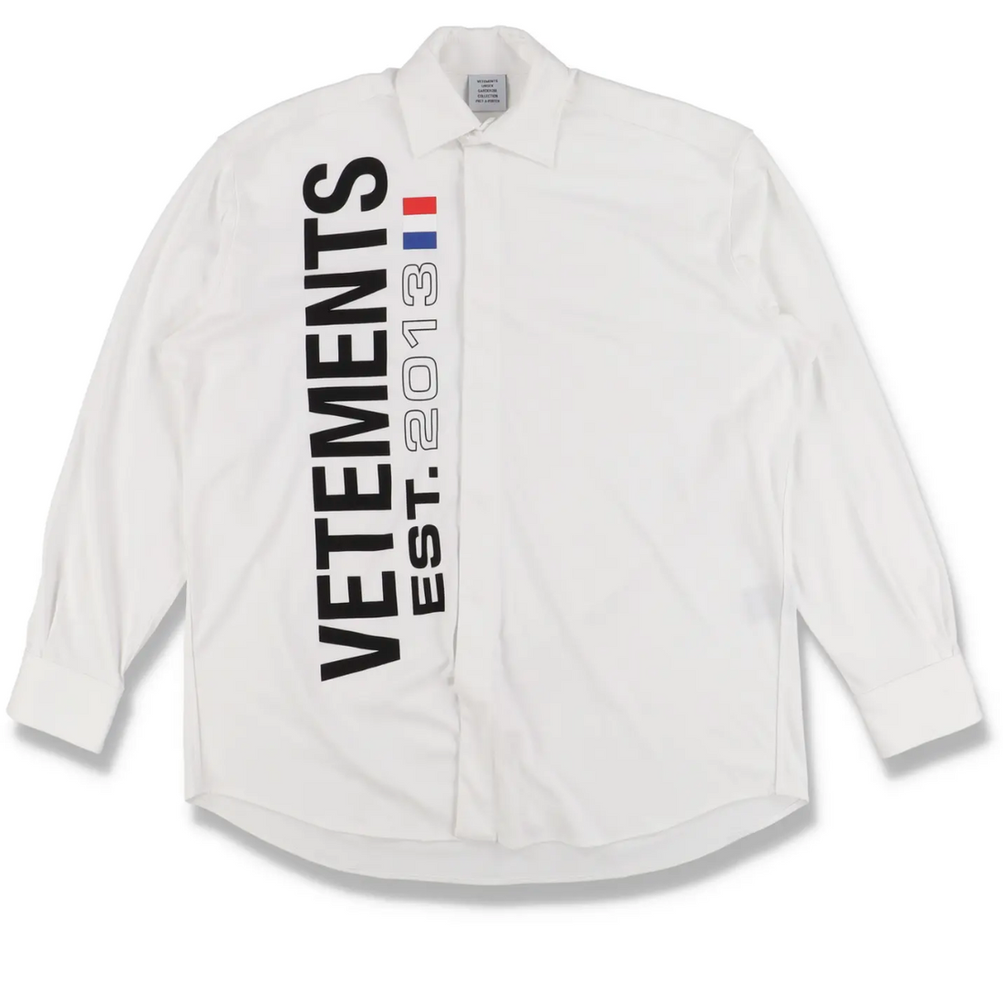 Vetements Flag Button Up Shirt