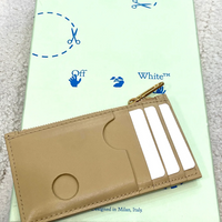 Off-White Burrow ZIpped Card Holder
