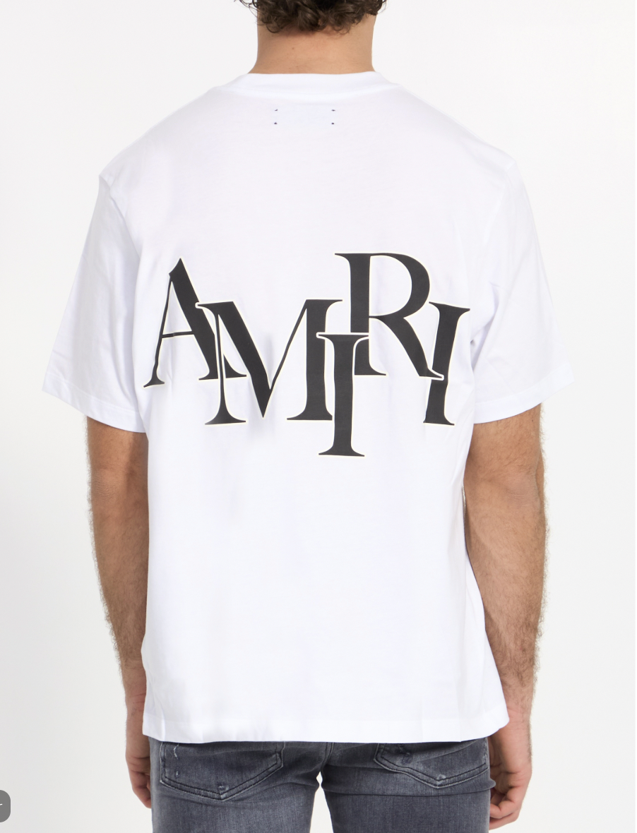 Amiri Staggered Logo T-Shirt