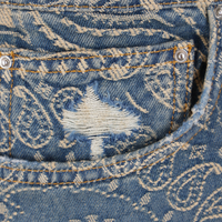 Amiri Bandana Jacquard Straight Jeans