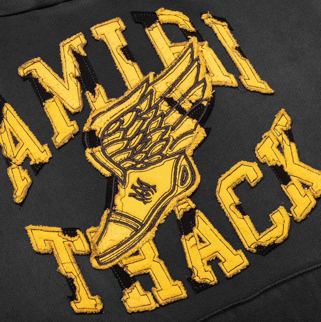 Amiri Track Hoodie Faded Black