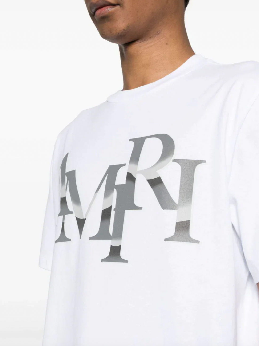 Amiri Staggered Chrome T-Shirt