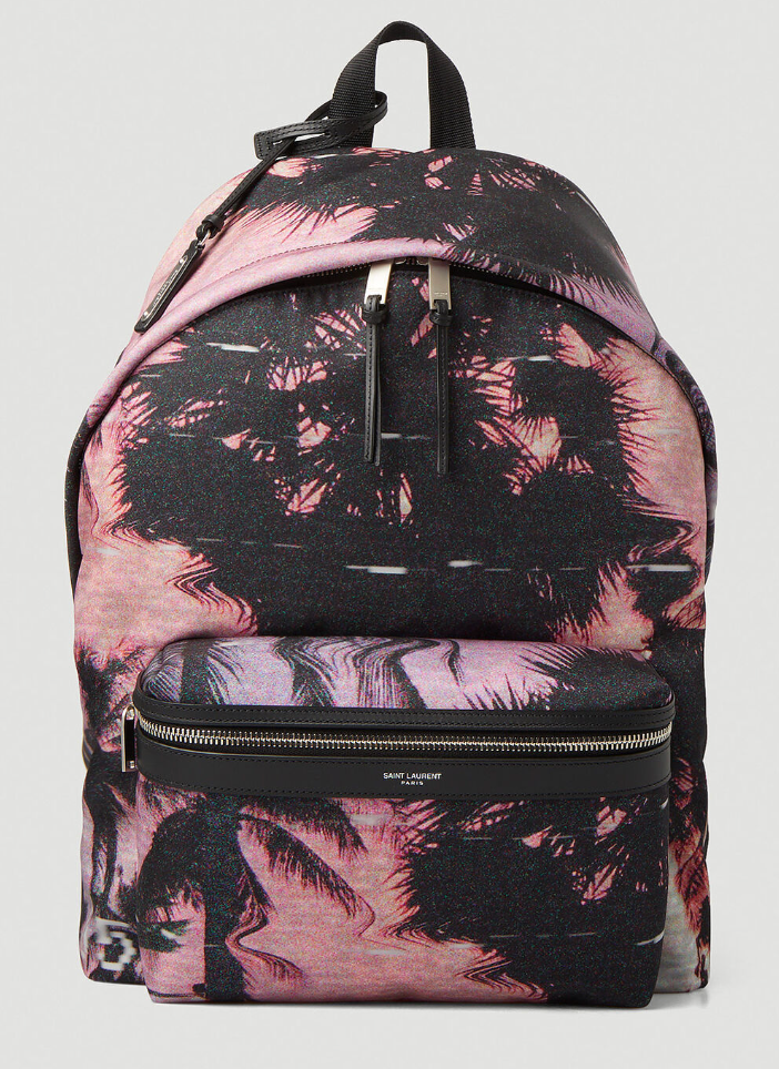 Saint Laurent City Printed Backpack