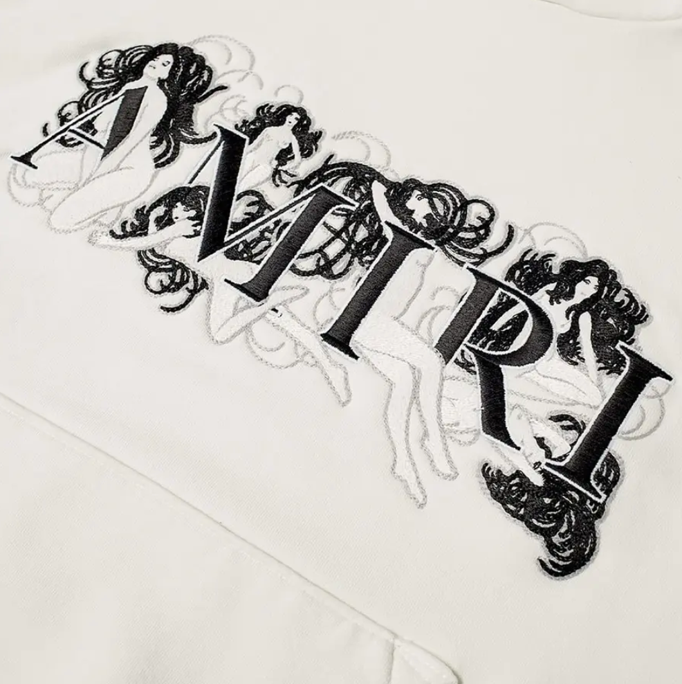 Amiri Logo Embroidery Hoodie