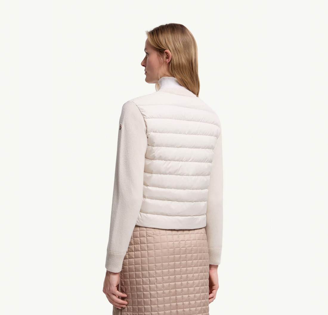 Moncler Down Padded Wool Cardigan Women