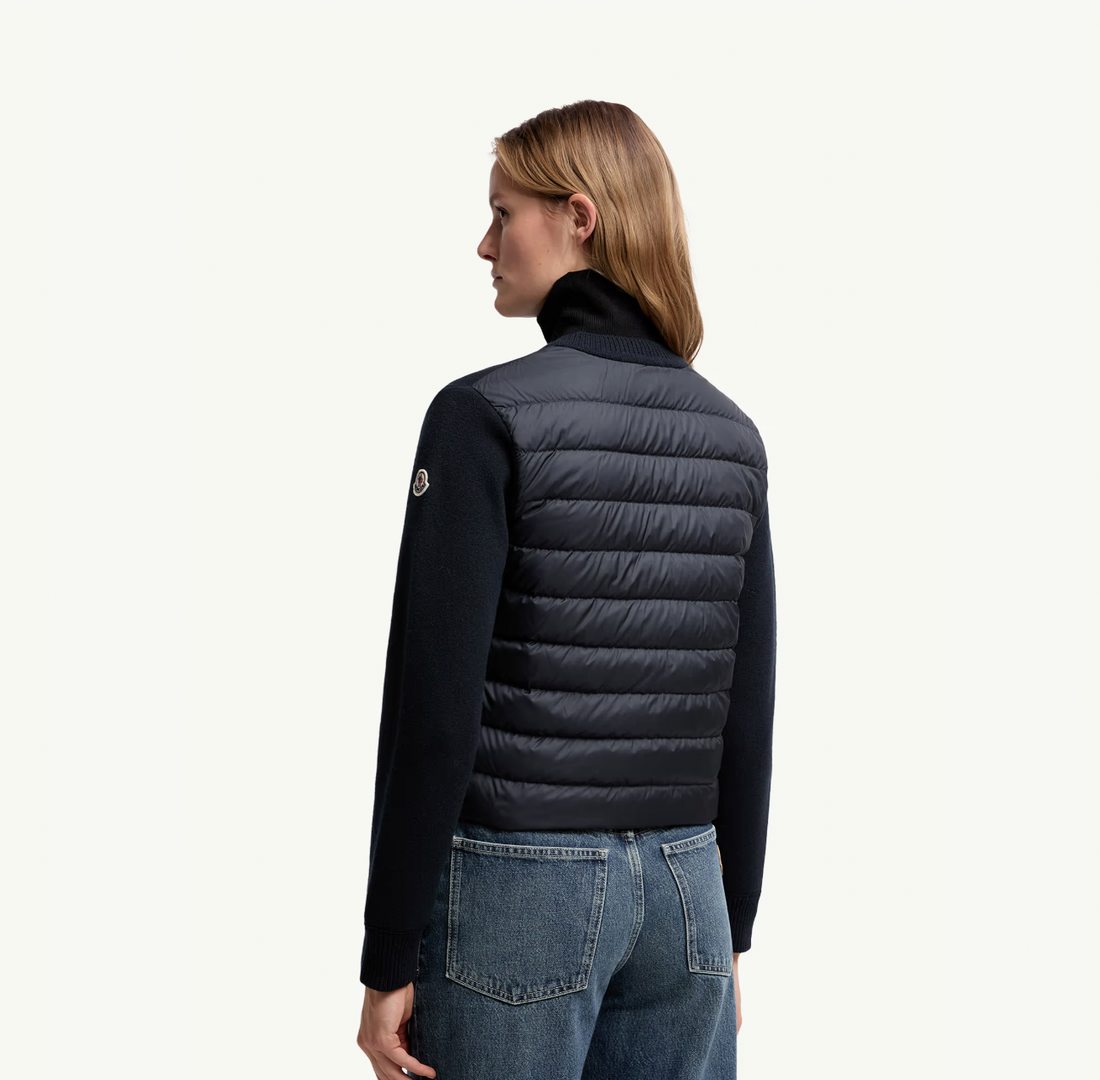 Moncler Down Padded Wool Cardigan Women