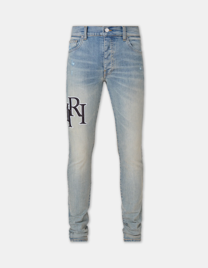 Amiri Staggered Logo Jeans