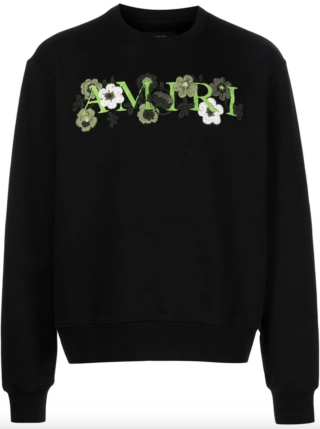 Amiri Floral Embroidery Sweatshirt