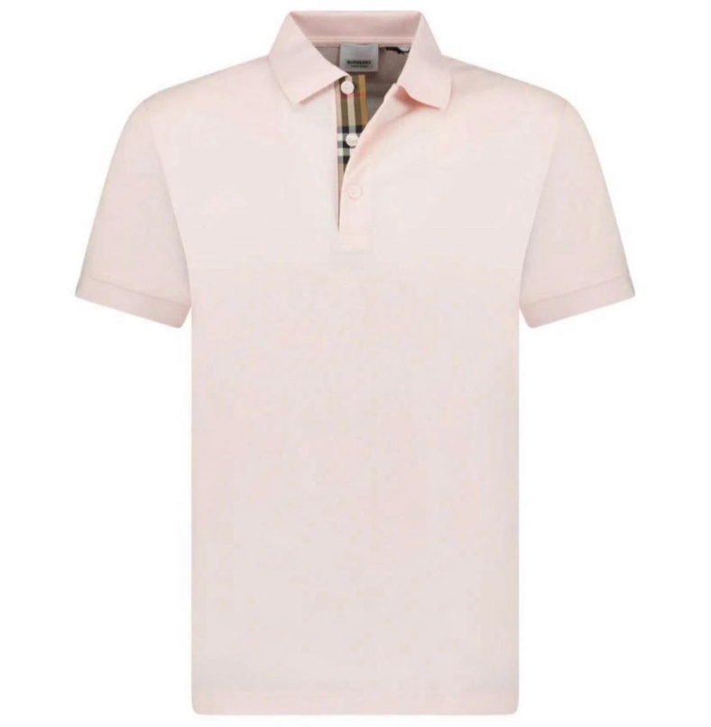 Burberry Check Detailed Polo Shirt