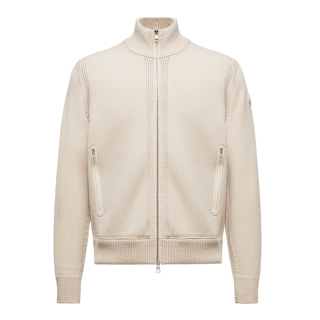 Moncler Down Cardigan Beige