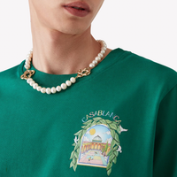 Casablanca Casa Larche Tennis T-Shirt Green