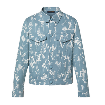 Louis Vuitton Leaf Printed Denim Jacket