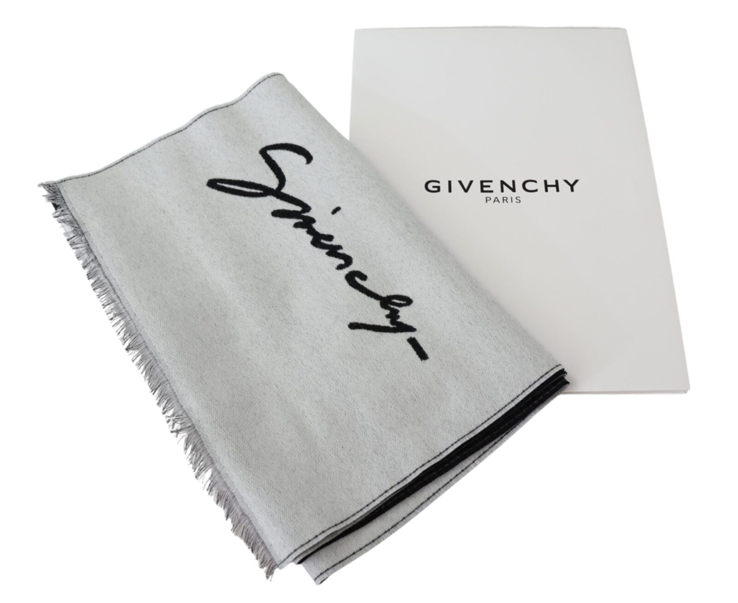 Givenchy Signature Logo Wool Scarf