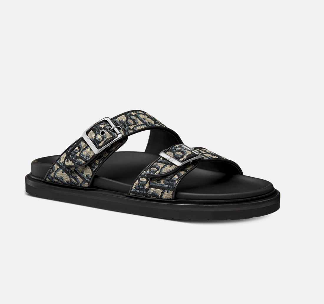 Dior Oblique Jacquard Aqua Sandals