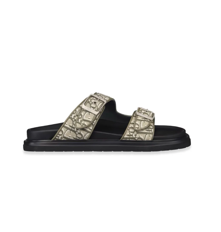 Dior Oblique Jacquard Aqua Sandals