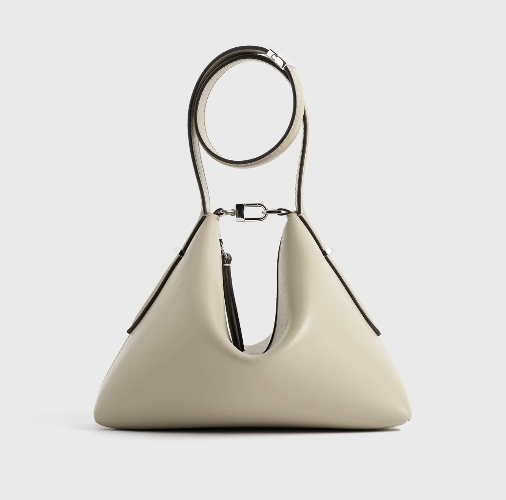 Toteme Bevel Leather Wristlet Bag