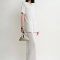 Toteme Bevel Leather Wristlet Bag