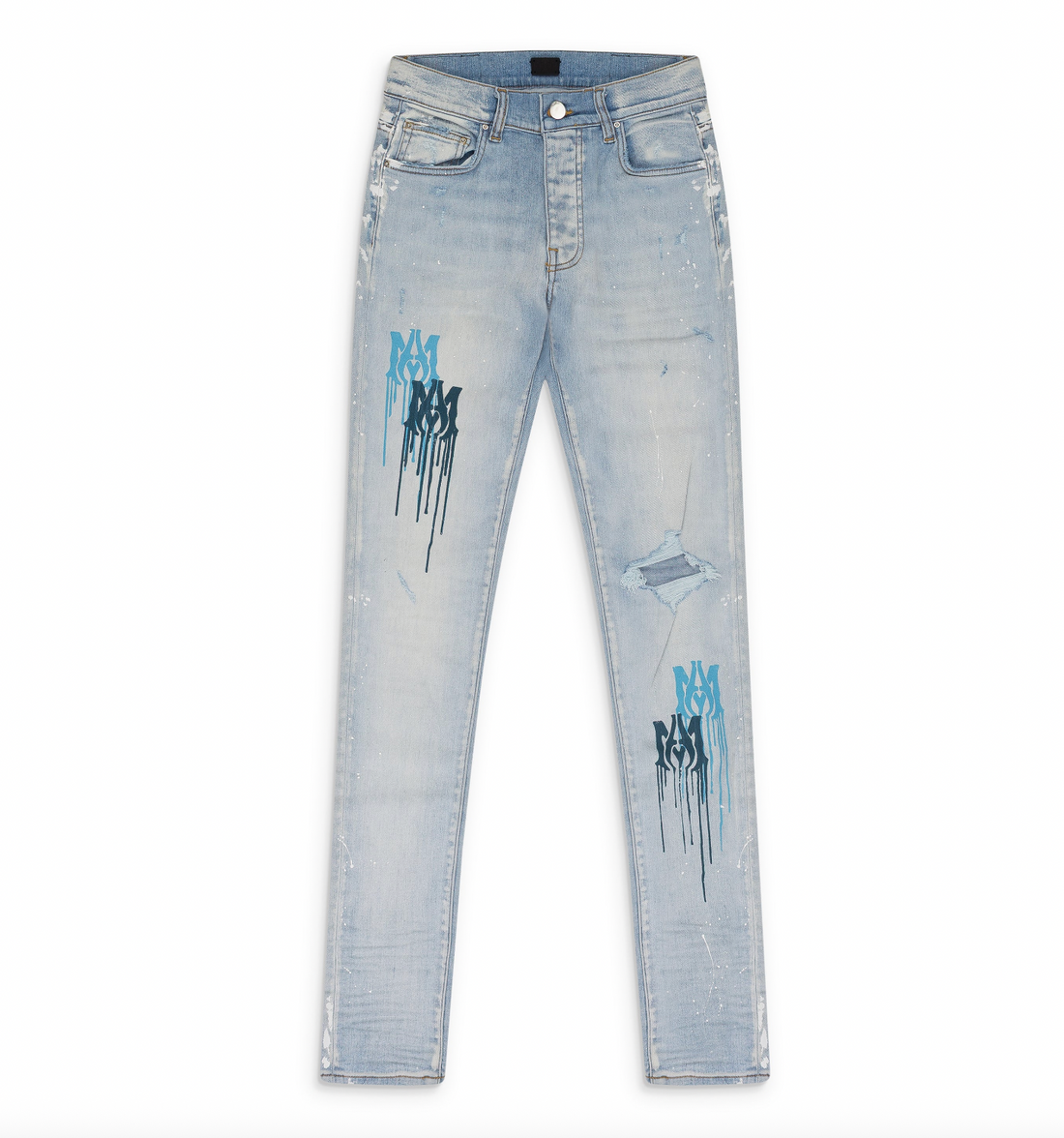 Amiri Blue MA Drip Jeans