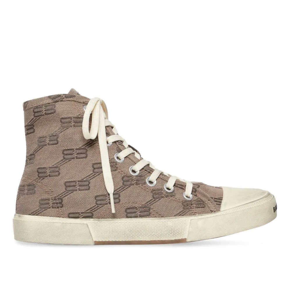 Balenciaga Paris High Top BB Monogram Sneaker