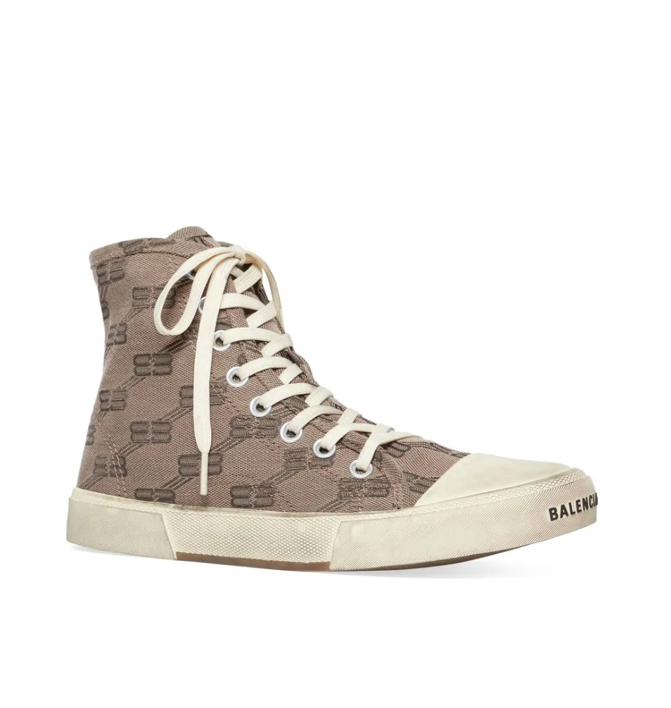 Balenciaga Paris High Top BB Monogram Sneaker