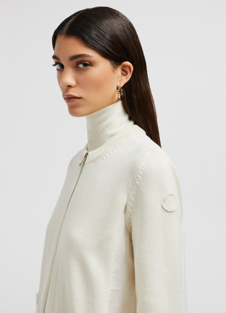 Moncler Zipped Wool Cardigan