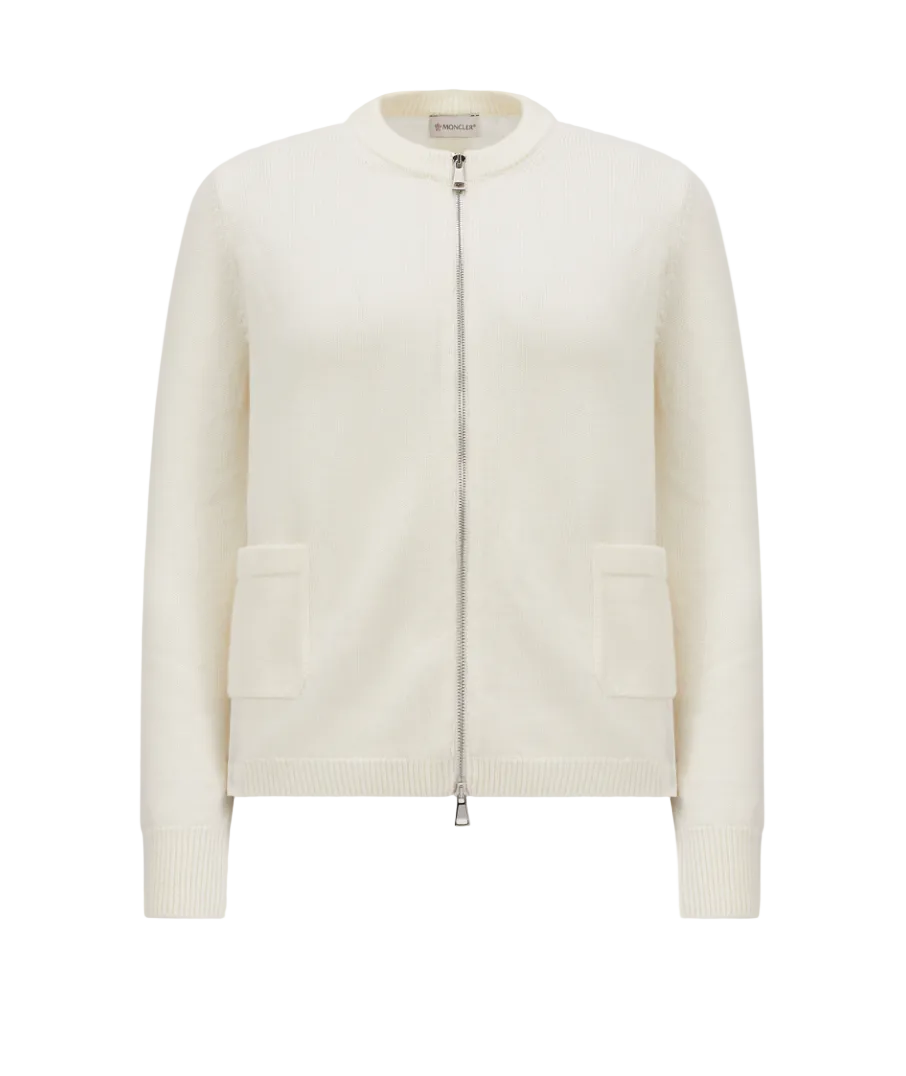Moncler Zipped Wool Cardigan