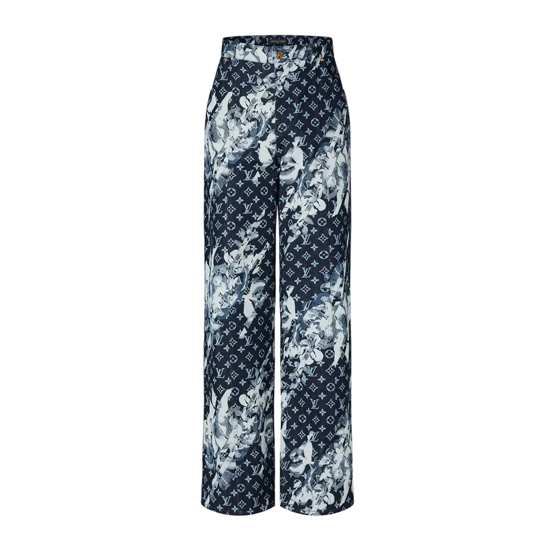 Louis Vuitton Floral Monogram Jeans