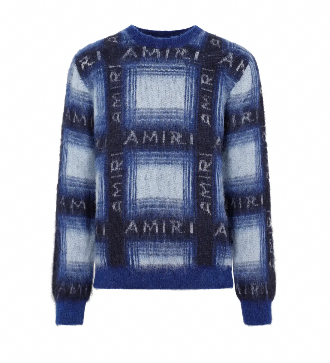 Amiri Plaid Mohair Sweater