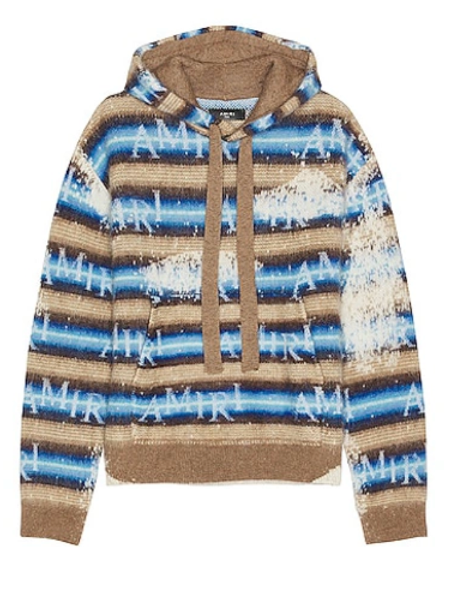 Amiri Staggered Knitted Hoodie