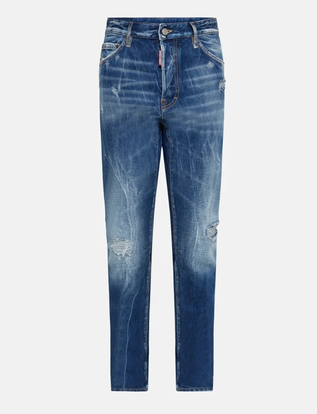 Dsquared Blue Slim Fit Distressed Jeans