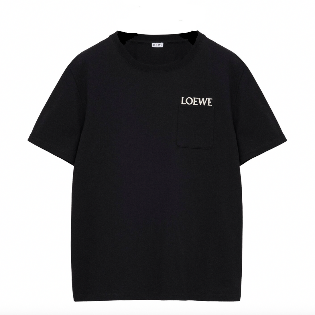 Loewe Logo Embroidery T-Shirt Black
