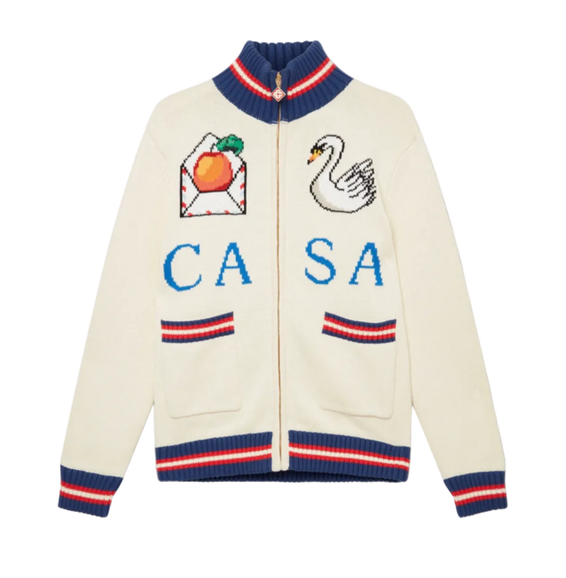 Casablanca Casa Swan Zip Up Jacket