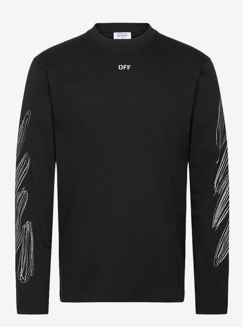 Off-White Scribble Long Sleeve T-Shirt