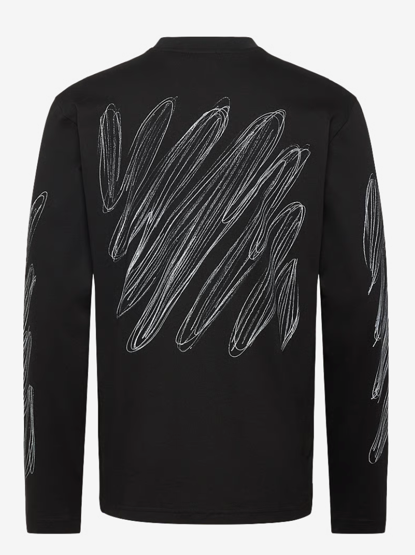 Off-White Scribble Long Sleeve T-Shirt