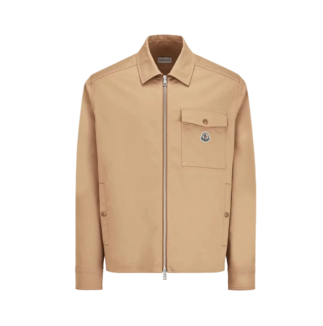 Moncler Cotton Blend Gabardine Shirt Jacket