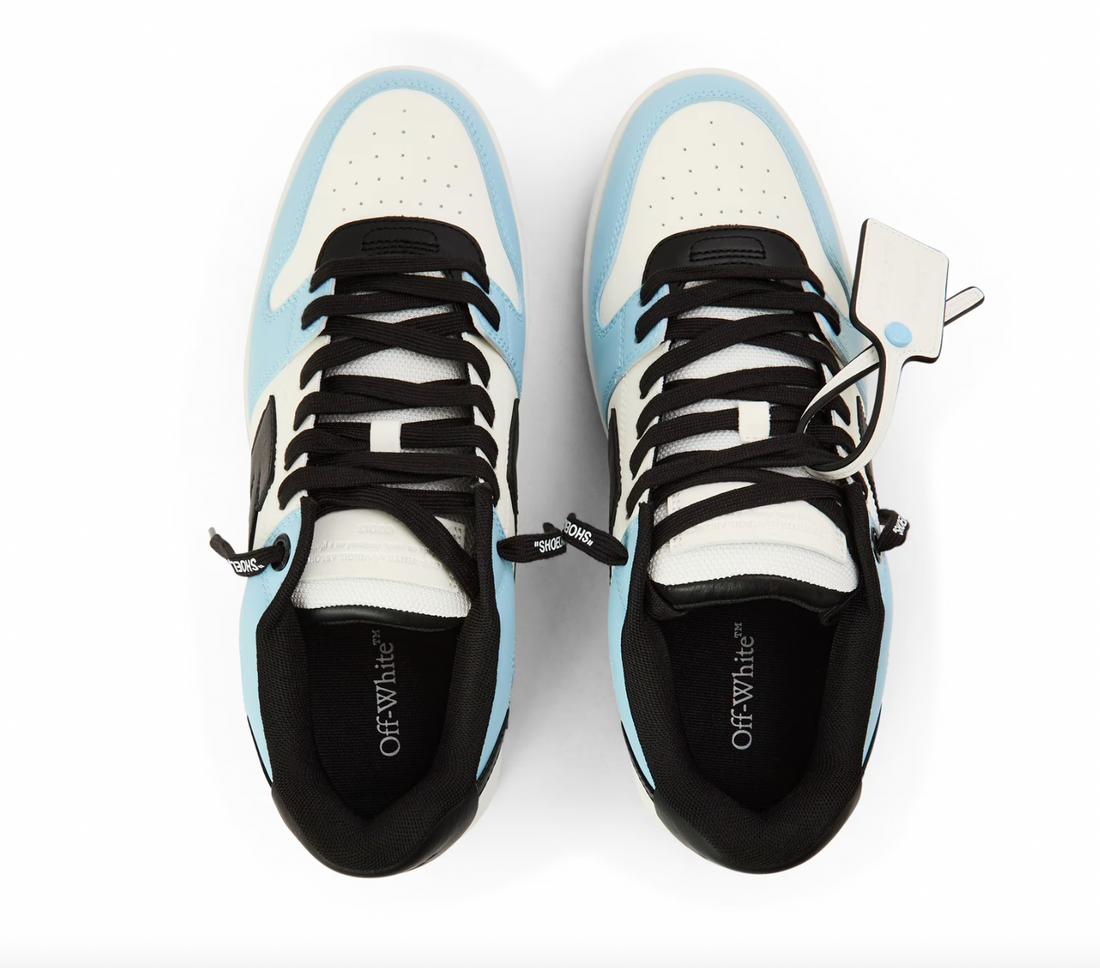 Off-White Out of office Leather Sneaker Light blue Black