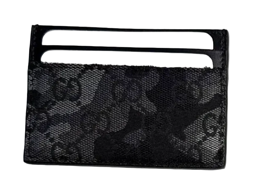 Gucci GG Camouflage Canvas Card Holder