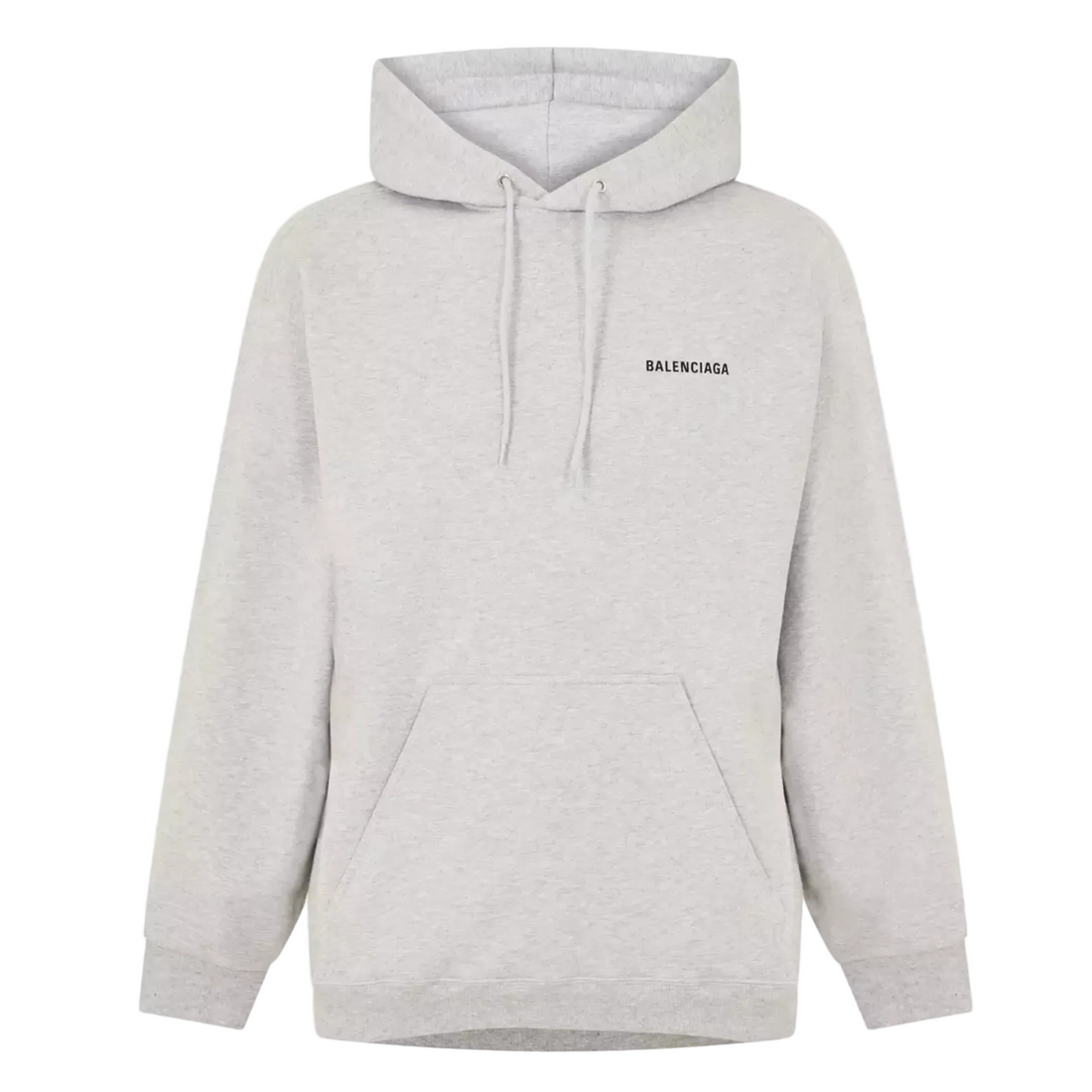 Balenciaga Back Logo Hoodie Grey Medium Fit