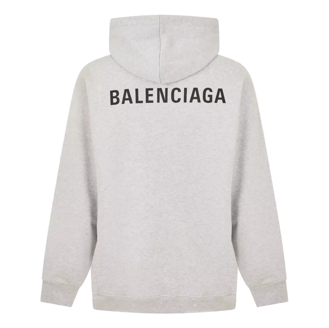 Balenciaga Back Logo Hoodie Grey Medium Fit