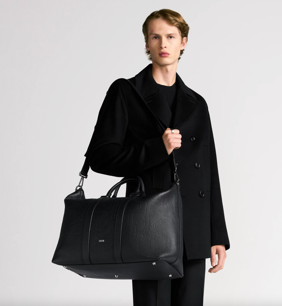 Dior Gravity Leather Duffle Bag 40