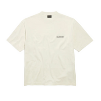 Balenciaga Back Logo T-shirt Cream