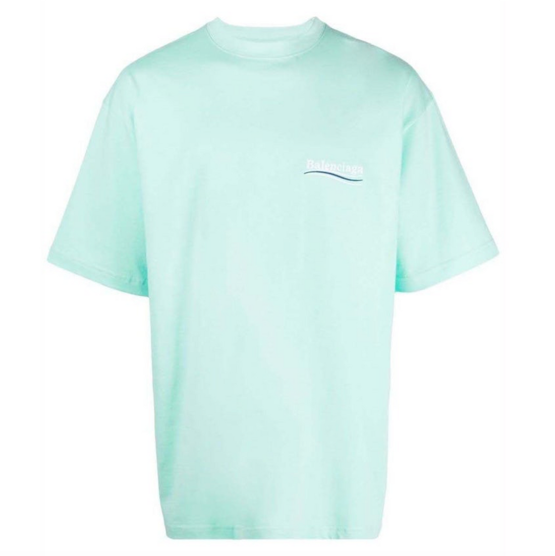 Balenciaga Campaign Oversized T-Shirt Mint Blue