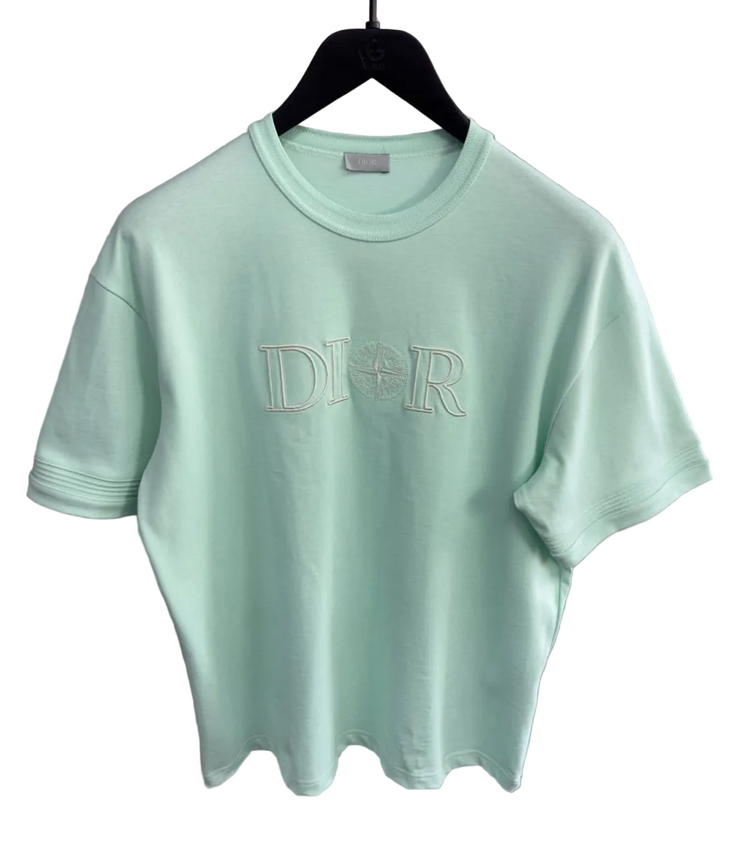 Dior x Stone Island Logo Embroidered T-Shirt