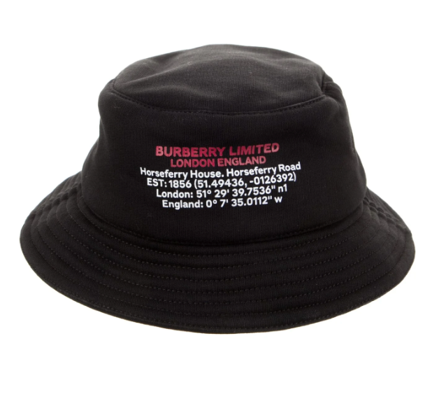 Burberry Cotton Logo Bucket Hat